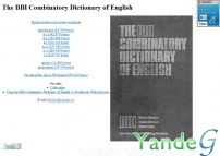 Cайт - The BBI Combinatory Dictionary of English (bbidict.narod.ru)